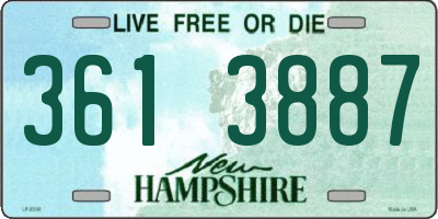 NH license plate 3613887