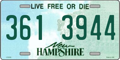 NH license plate 3613944