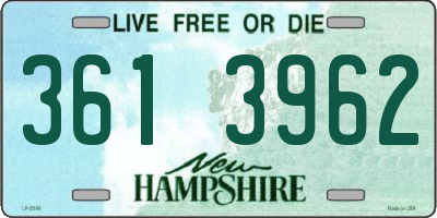 NH license plate 3613962