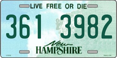 NH license plate 3613982