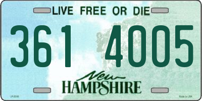NH license plate 3614005