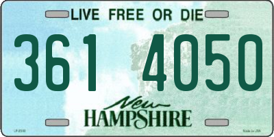 NH license plate 3614050