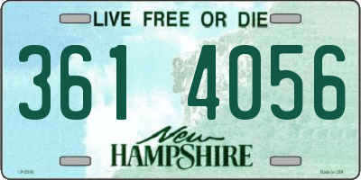 NH license plate 3614056