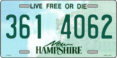 NH license plate 3614062