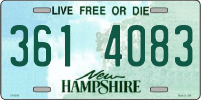 NH license plate 3614083