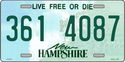 NH license plate 3614087