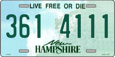 NH license plate 3614111