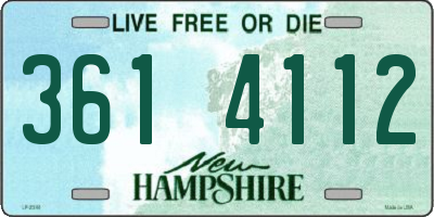 NH license plate 3614112