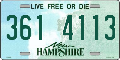 NH license plate 3614113