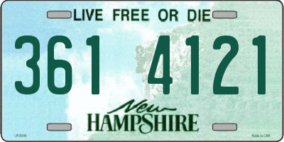 NH license plate 3614121