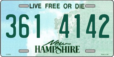 NH license plate 3614142