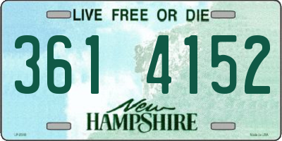 NH license plate 3614152