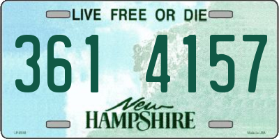 NH license plate 3614157