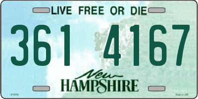 NH license plate 3614167