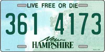 NH license plate 3614173