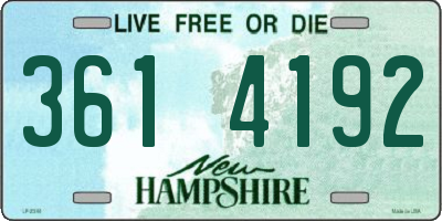 NH license plate 3614192