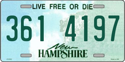 NH license plate 3614197