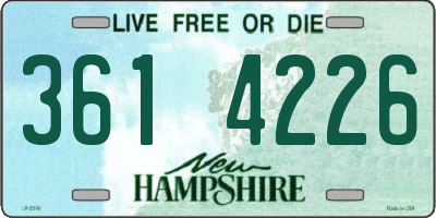 NH license plate 3614226