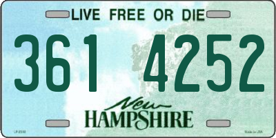 NH license plate 3614252