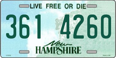 NH license plate 3614260