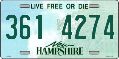 NH license plate 3614274