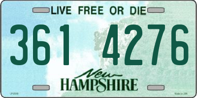 NH license plate 3614276