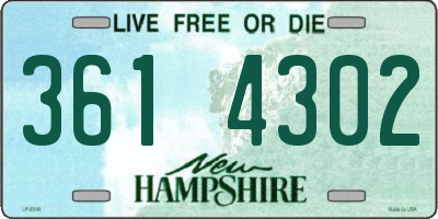 NH license plate 3614302