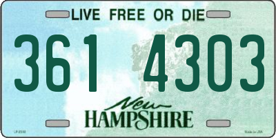 NH license plate 3614303