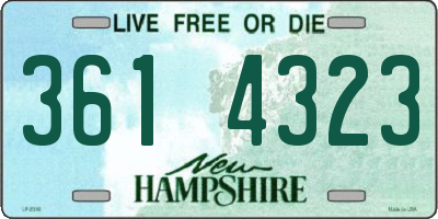 NH license plate 3614323