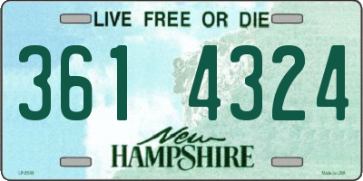 NH license plate 3614324