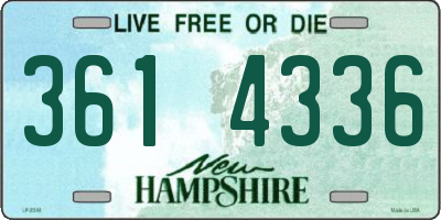 NH license plate 3614336