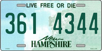 NH license plate 3614344