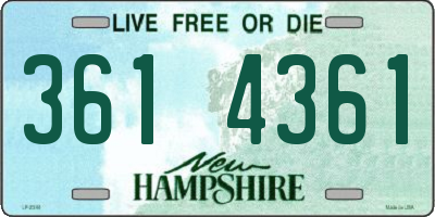 NH license plate 3614361