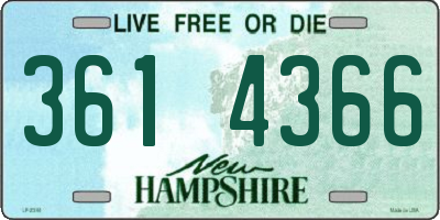 NH license plate 3614366