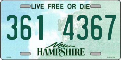NH license plate 3614367