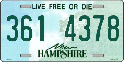 NH license plate 3614378