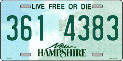 NH license plate 3614383