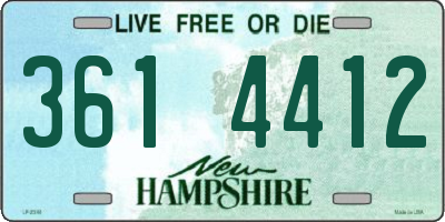 NH license plate 3614412