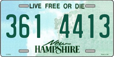 NH license plate 3614413