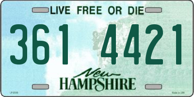 NH license plate 3614421