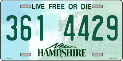 NH license plate 3614429