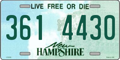 NH license plate 3614430