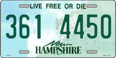 NH license plate 3614450