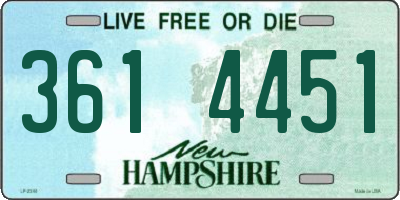 NH license plate 3614451