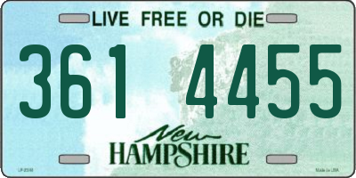 NH license plate 3614455