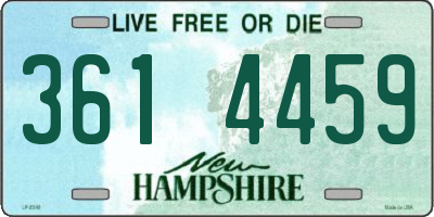 NH license plate 3614459