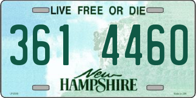 NH license plate 3614460
