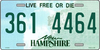 NH license plate 3614464