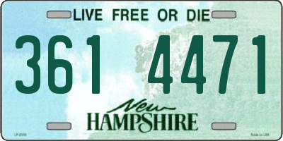 NH license plate 3614471