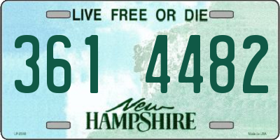 NH license plate 3614482